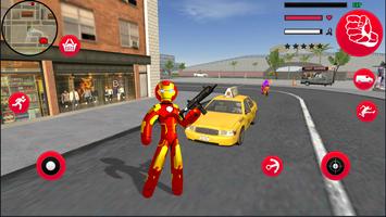 Stickman Iron Rope Hero Gangstar Crime تصوير الشاشة 3