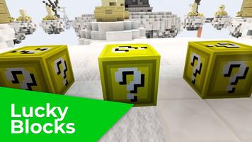 Lucky block for minecraft پوسٹر