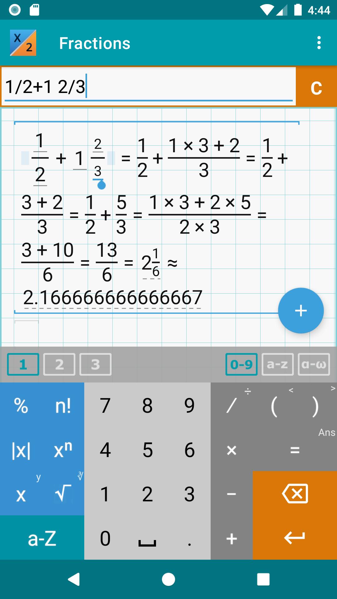 Descarga de APK de Calculadora de Fracciones para Android