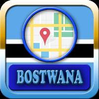 Botswana Maps and Direction Affiche