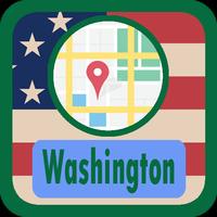 USA Washington Maps 포스터