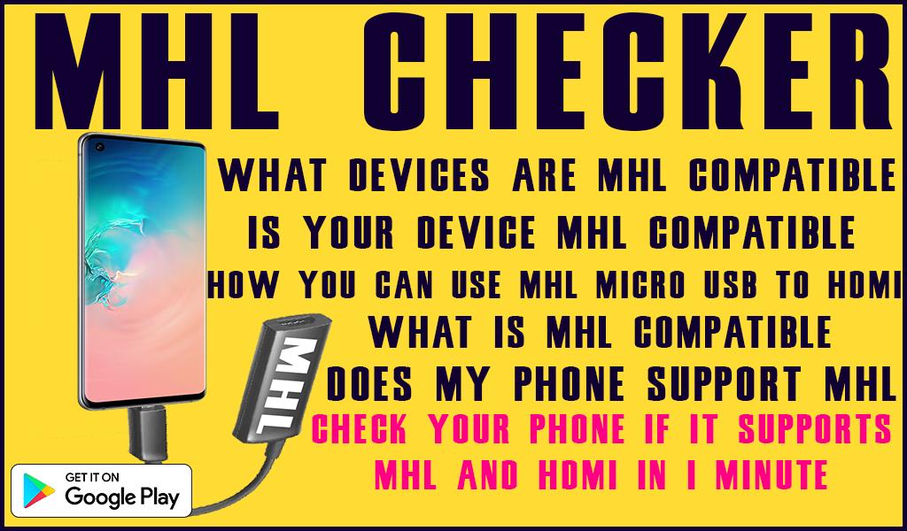 Mhl checker. Проверяйте программой MHL Checker.