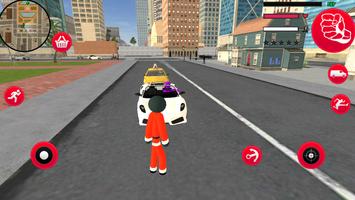 Santa Claus Stickman Rope Hero Gangstar Snowman تصوير الشاشة 2