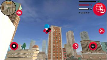 Spider Capitaine american Stickman Rope Hero Crime تصوير الشاشة 1
