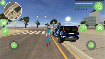 US Spider Capitaine Stickman Rope Hero City Mafia تصوير الشاشة 1