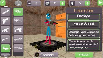 US Spider Capitaine Stickman Rope Hero City Mafia تصوير الشاشة 2