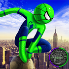 Spider Stickman Rope Hero icône