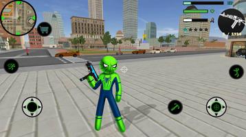 Spider Stickman Rope Hero captura de pantalla 2