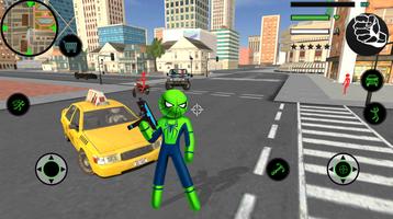Spider Stickman Rope Hero captura de pantalla 3