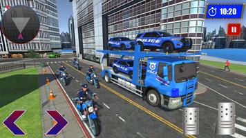 US Police Car Transporter Game capture d'écran 3