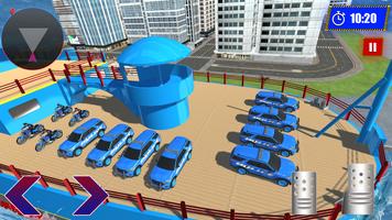US Police Car Transporter Game capture d'écran 2