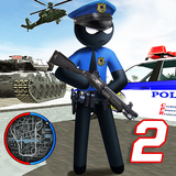 US Police Stickman icône