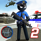 US Police Stickman icon