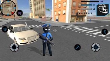 US Police Stickman تصوير الشاشة 2