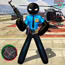 APK US Police Stickman Rope Hero Strange Gangster