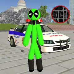 Green Pool Stickman Rope Hero Gangstar Crime APK download