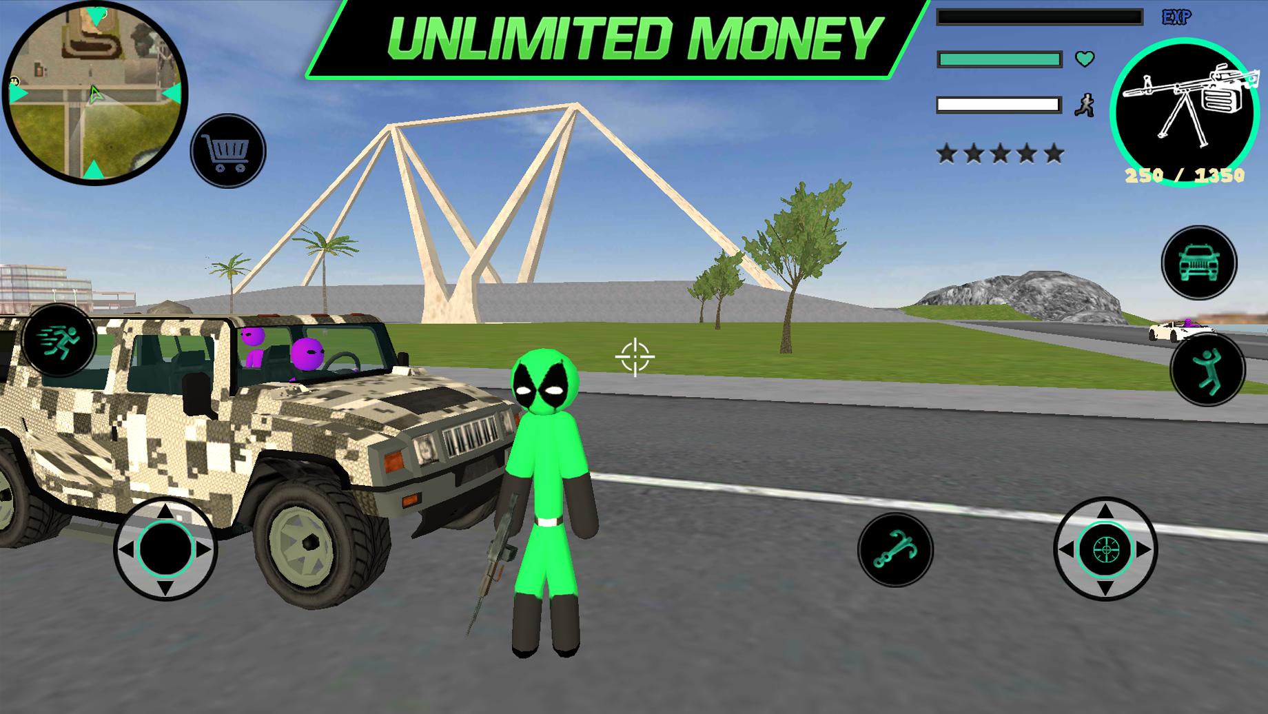 Real Stickman Rope Hero Vice Vegas Simulator For Android Apk Download