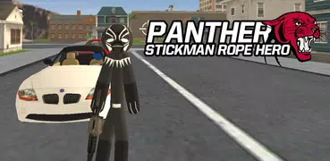 Panther Stickman Rope Hero Crime City Battle