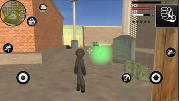 Panther Stickman Rope Hero Crime City Battle ảnh chụp màn hình 1