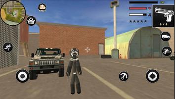 Panther Stickman Rope Hero Crime City Battle ảnh chụp màn hình 3