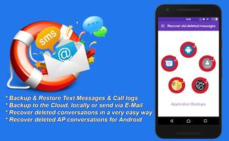 Recovery Deleted Text Messages - SMS Restorer App. Affiche