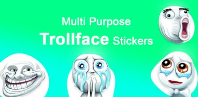 Troll Face Stickers - 3D imagem de tela 2