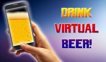 Drink virtual beer prank-poster