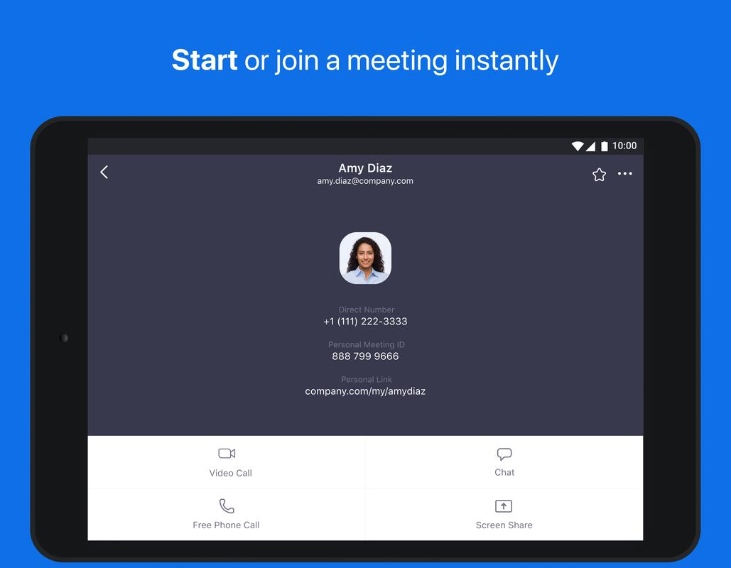 ZOOM Cloud Meetings app on a smartphone