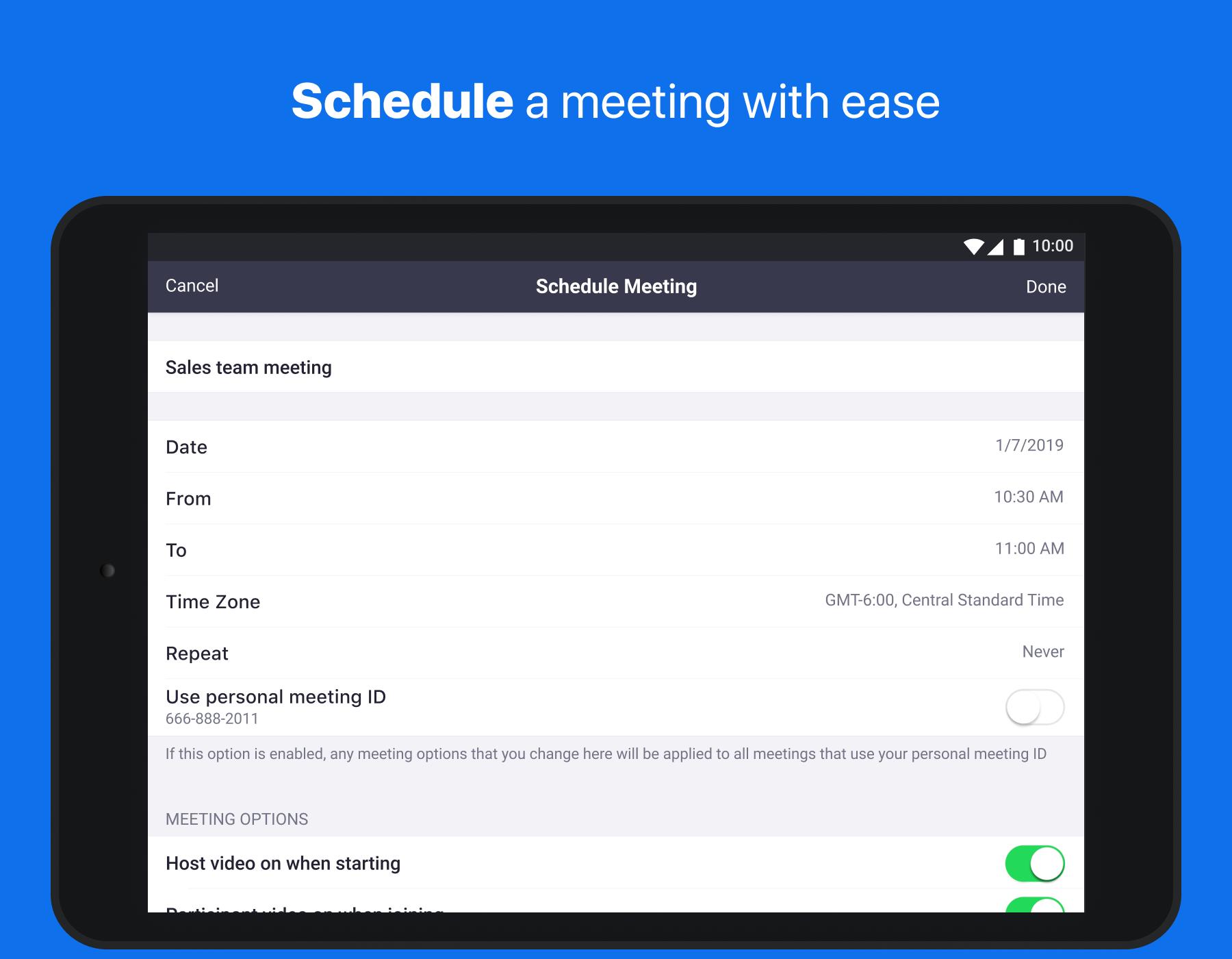 Zoom Cloud Meeting for Android