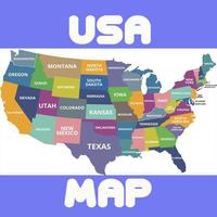 USA States Affiche