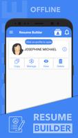 Resume builder free CV maker app curriculum vitae capture d'écran 1