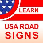 Road signs - US Traffic Rules أيقونة