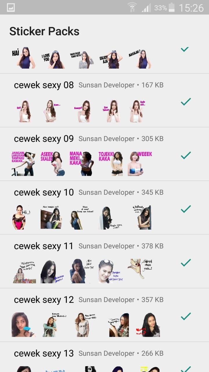 Wa Sticker Cewe Cantik Seksi Lucu Wastickerapps For Android Apk