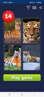 4 x 1 picture word game पोस्टर