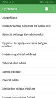 برنامه‌نما Ey Farzand - Imom G'azzoliy o' عکس از صفحه