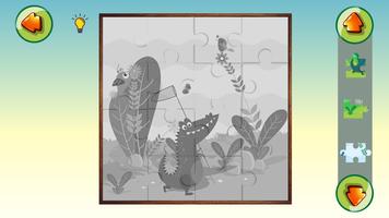 Puzzles and animal sounds Plakat