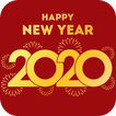 New Year greeting card 2020