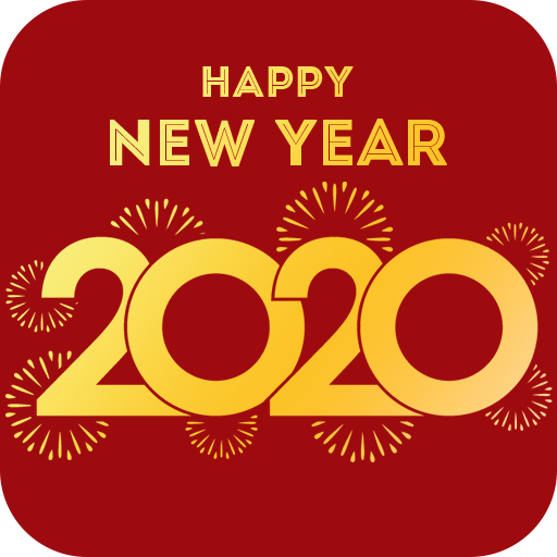 New Year greeting card 2020