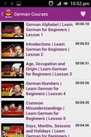 German Courses capture d'écran 3