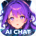 Waifu chat AI Anime chatbot ikona