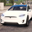 ”Modern Tesla Model X Car Drive