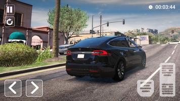 Modern Tesla Model X Car Drive screenshot 3
