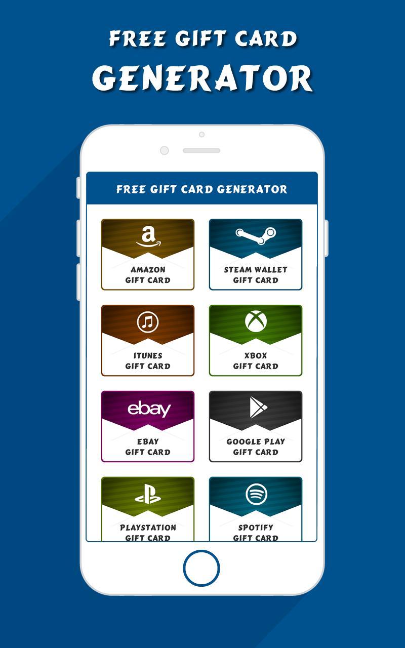 Free Gift Card Generator for Android APK Download