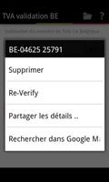 TVA validation BE screenshot 2