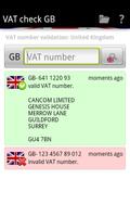VAT check GB تصوير الشاشة 1