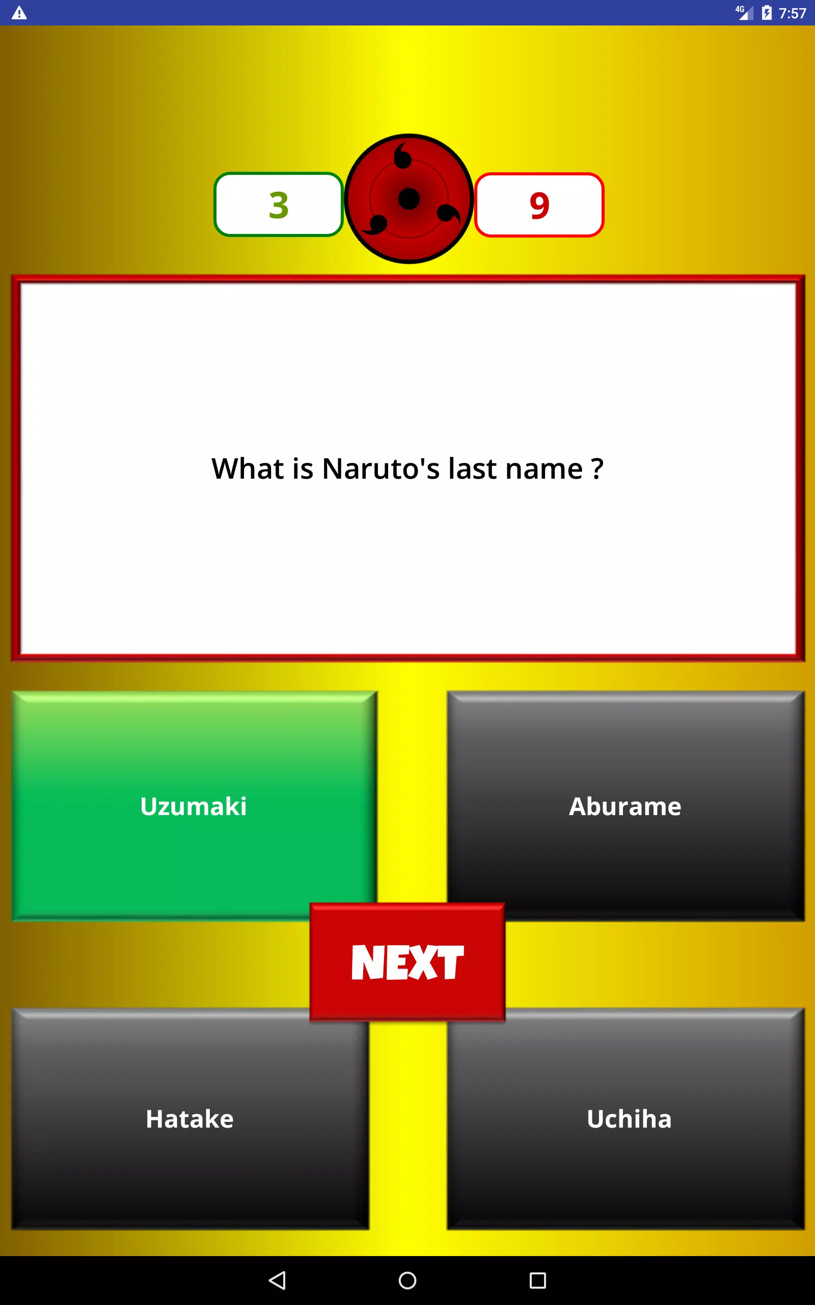 Naruto Quiz Hard