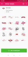 Love & Romantic Stickers syot layar 2