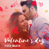 Valentine Day Video Maker icône