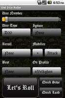 Dungeon Master Dice Roller Pro capture d'écran 1