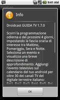 Guida TV Droidcast screenshot 1